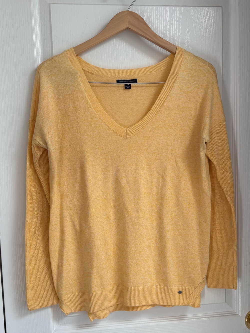 American Eagle Outfitters Pale Yellow Knit Top